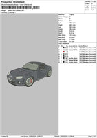Grey Car 1503 Embroidery File 6 sizes