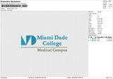 Medical Dade Embroidery File 6 size