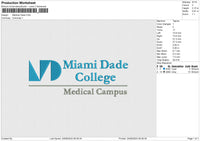 Medical Dade Embroidery File 6 size