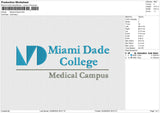 Medical Dade Embroidery File 6 size