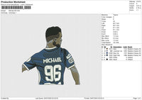 Michael 96 Embroidery File 6 size