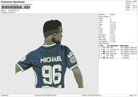 Michael 96 Embroidery File 6 size