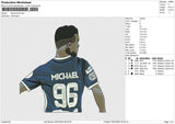 Michael 96 Embroidery File 6 size