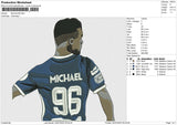 Michael 96 Embroidery File 6 size