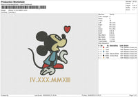 Mickey IV-XXX-MMXIII Embroidery File 6 size