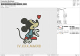 Mickey IV-XXX-MMXIII Embroidery File 6 size