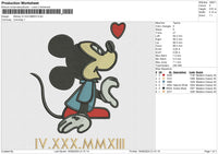 Mickey IV-XXX-MMXIII Embroidery File 6 size