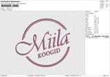 Miila Embroidery File 6 size