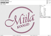 Miila Embroidery File 6 size