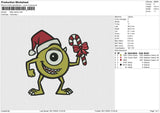 Mike Santa Embroidery File 6 size