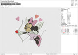 Minnie  cupid Embroidery File 6 size