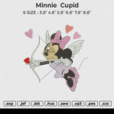 Minnie  cupid Embroidery File 6 size