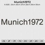Munich1972 Embroidery File 6 size