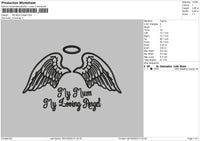 Mum Angel Embroidery File 6 sizes