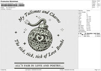 My Talismas Embroidery File 6 size