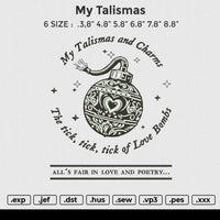 My Talismas Embroidery File 6 size