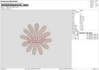 Giseletext Embroidery File 6 sizes