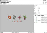 Nayarittext Embroidery File 6 sizes