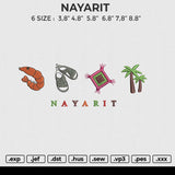 NAYARIT Embroidery File 6 size