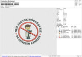 NEM VAGYOK Embroidery File 6 size