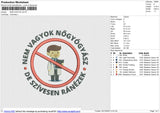 NEM VAGYOK Embroidery File 6 size