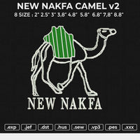 NEW NAKFA CAMEL v2 Embroidery File 6 size