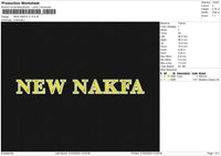 NEW NAKFA V1 Embroidery File 6 size