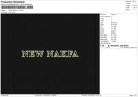 NEW NAKFA V2A Embroidery File 6 size