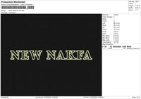 NEW NAKFA V2A Embroidery File 6 size