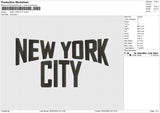 NEW YORK CITY Embroidery File 6 size