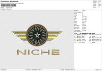 NICHE Embroidery File 6 size