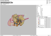 Nike Arcanine Embroidery File 6 sizes