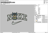 Nike Batmanchibi Embroidery File 6 sizes