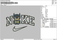 Nike Batmanchibi Embroidery File 6 sizes