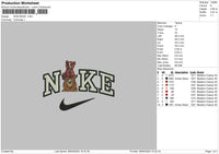 Nike Bear 0805 Embroidery 6 sizes