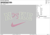 Nike Bow V2 Embroidery File 6 sizes