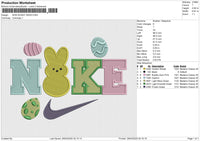 NIKE BUNNY 29325 Embroidery File 6 size