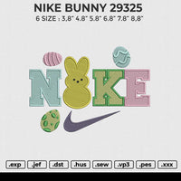 NIKE BUNNY 29325 Embroidery File 6 size