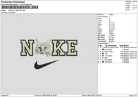 Nike Cat 0807 Embroidery File 6 sizes