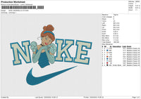 NIKE CINDERELLA V3 Embroidery File 6 size