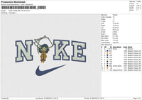 NIKE CORALINE TOYS Embroidery File 6 size