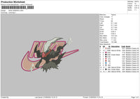 Nike Darkrai Embroidery File 6 sizes