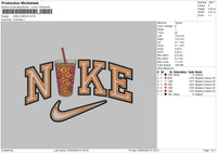 Nike Dunkin Embroidery File 6 sizes