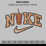 Nike Dunkin Embroidery File 6 sizes