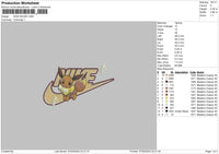 Nike Evee Embroidery File 6 sizes