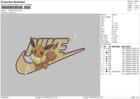 Nike Evee Embroidery File 6 sizes