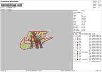 Nike Entei Embroidery File 6 sizes