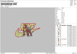 Nike Entei Embroidery File 6 sizes