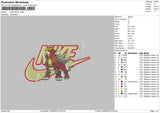 Nike Entei Embroidery File 6 sizes