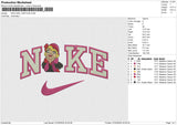 NIKE GIRL CARTOON Embroidery File 6 sizes